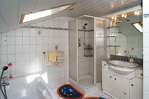 Badezimmer der Ferienwohnung Waldpension im Bayerischen Wald